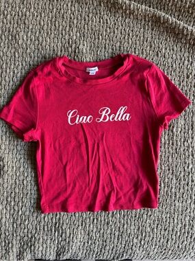 Garage Red "Ciao Bella" Graphic Tee